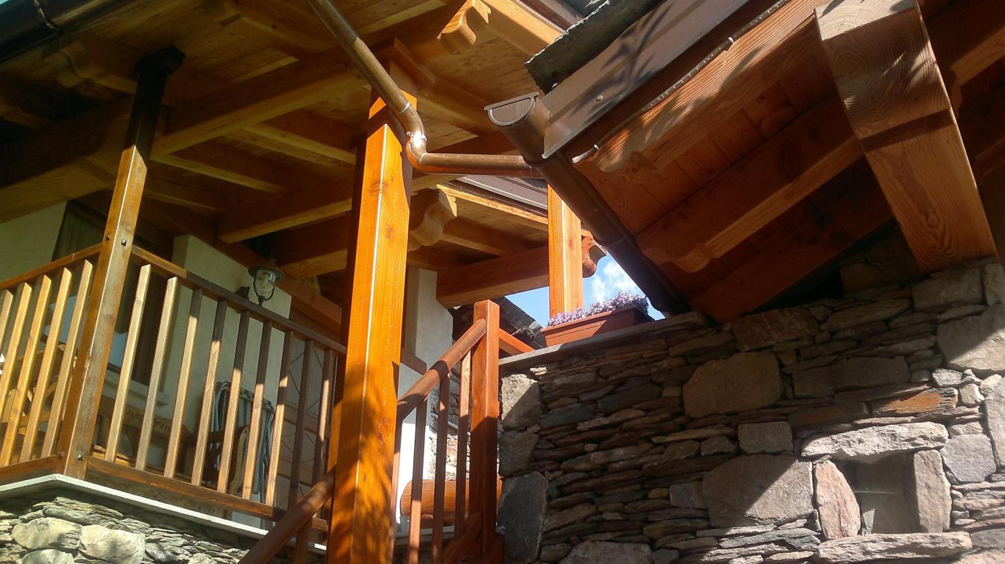 Eco Chalet Maison Dominique Challand-Saint-Anselme Bagian luar foto